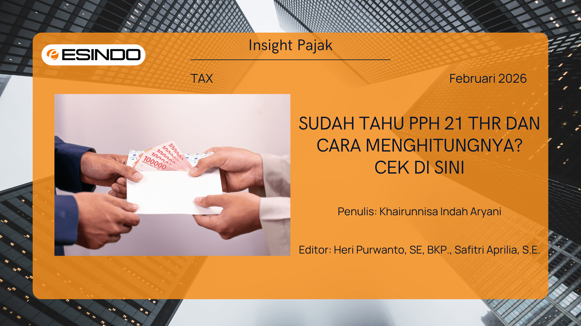 PPh 21 THR dan Cara Menghitungnya