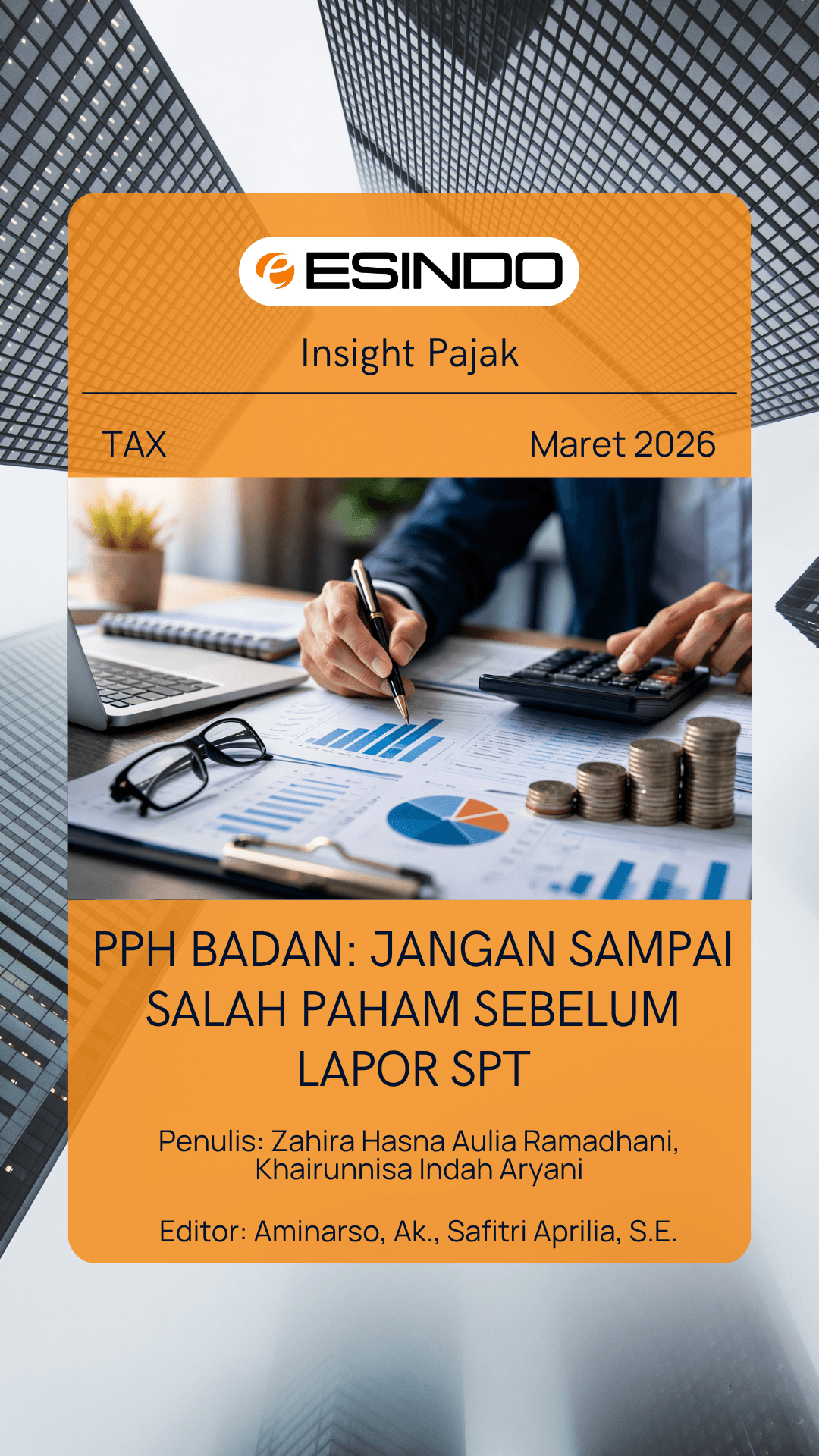 Cover Artikel PPh Badan: Jangan Sampai Salah Paham Sebelum Lapor SPT