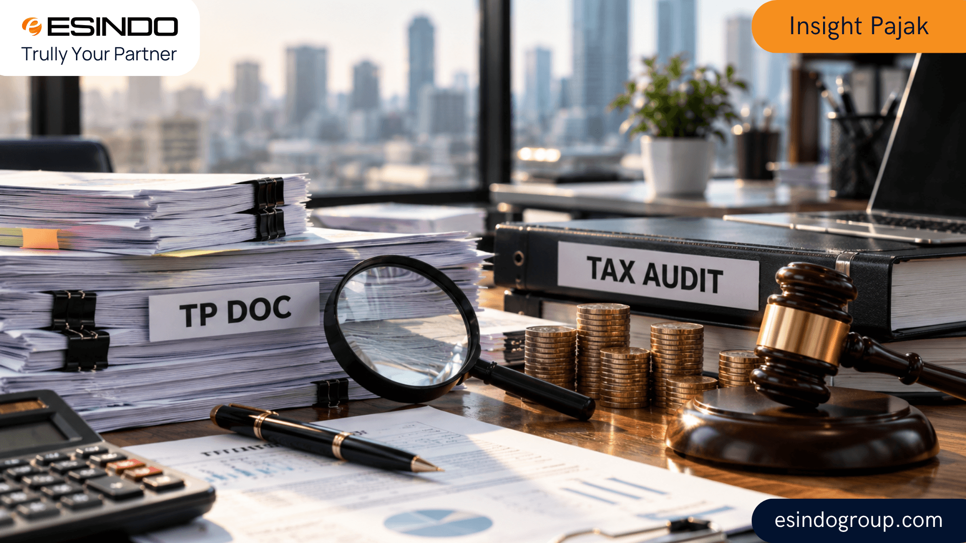 Dokumen transfer pricing dan laporan pajak dalam proses audit dengan risiko koreksi pajak