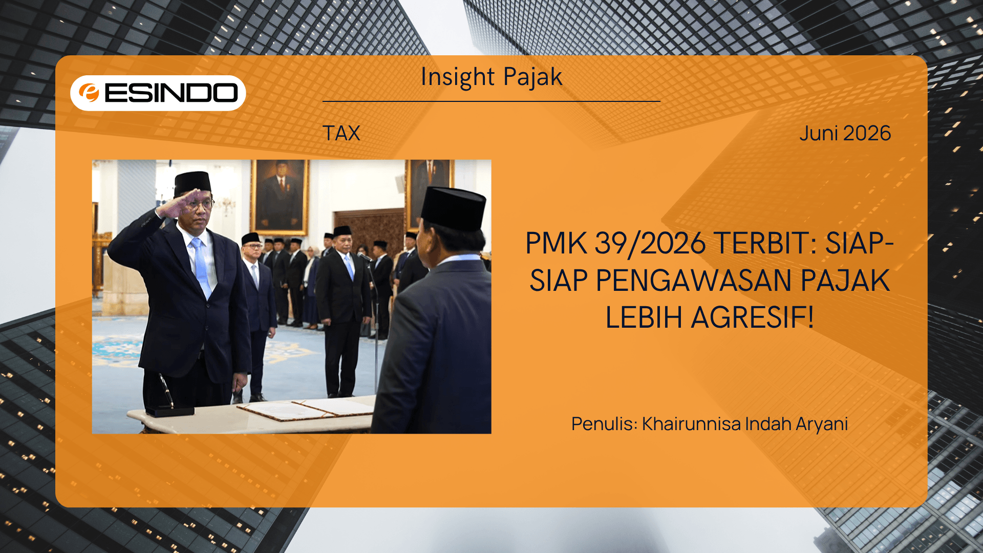 Momen pelantikan Menteri Keuangan Purbaya Yudhi Sadewa dalam upacara resmi kenegaraan.