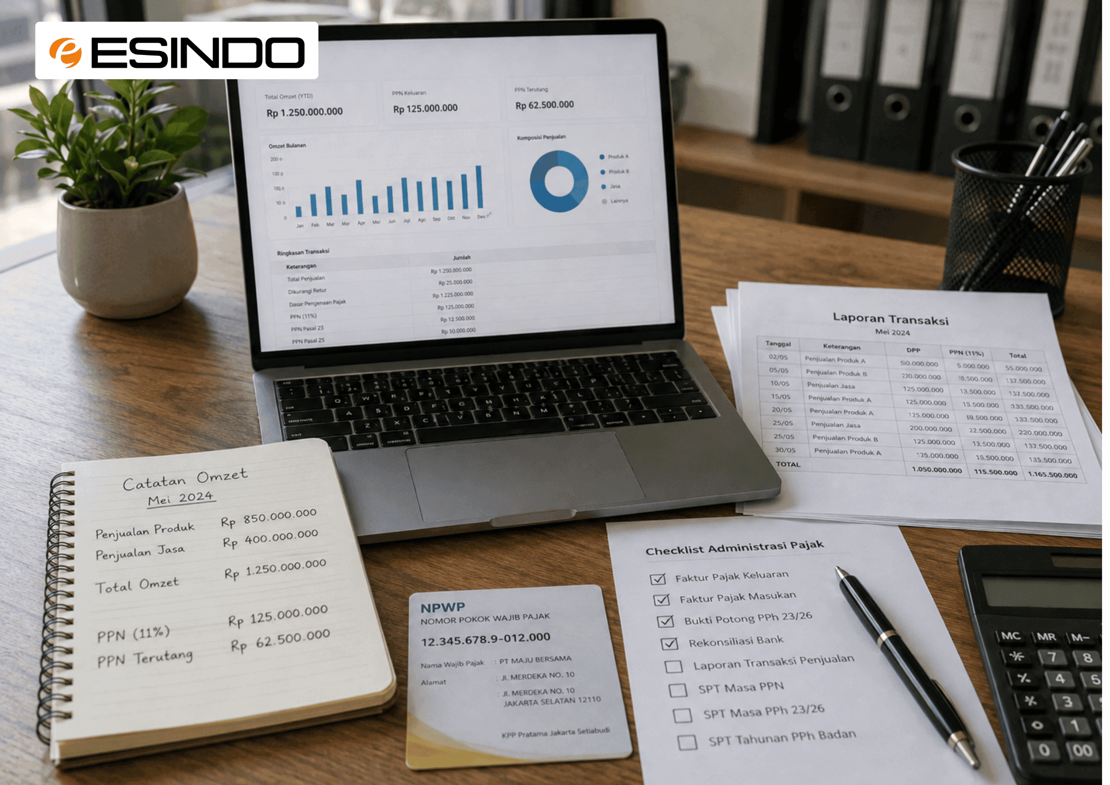 Persiapan administrasi pajak dan pencatatan omzet seller marketplace.